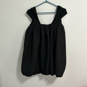 Black Zara mini bubble dress